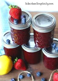 homemade mixed berry jam suburban