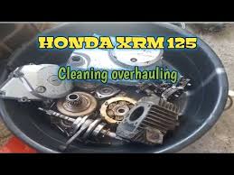 how to clean engine xrm 125 and