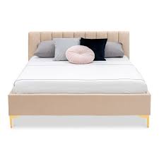 kylan upholstered queen bed champagne