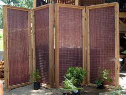 privacy screen for an outdoor hot tub