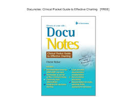 Docunotes Clinical Pocket Guide To Effective Charting Free