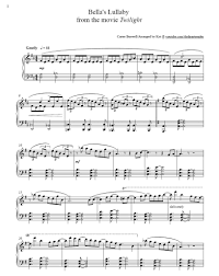 Sheet music arranged for piano solo. Bella S Lullaby 2 Violin Sheet Music Piano Sheet Piano Sheet Music