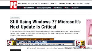 Still On Windows 7 You Must Do This Critical Update