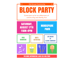 Flyer Templates Free Printable Download This Block Party Flyer