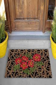 Rose Doormat Welcome Doormat