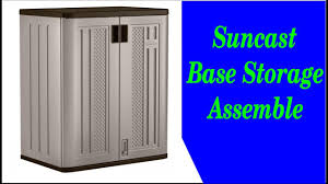 suncast base storage cabinet embly