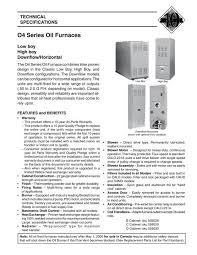 o4 series oil furnaces nordyne