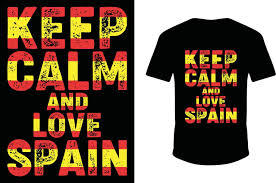 love spain spain flag t shirt design