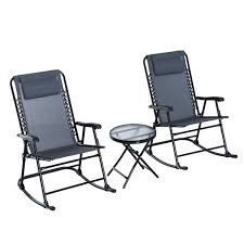 Outsunny Rocking Chair Set 3 Piece