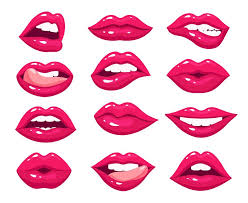 woman lips red y mouth female pink