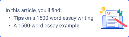 how to write a 1500 word essay