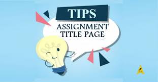 How To Write A Assignments Title Page Of Different Types