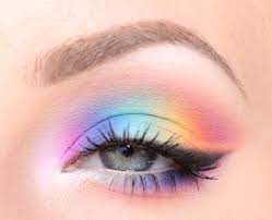 pride makeup tutorial rainbow makeup