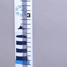 Personalized Hand Painted Nautical Growth Chart Piggy Bank