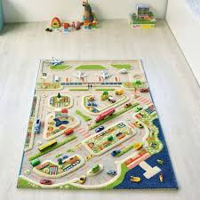 activity 3d play rug mini city