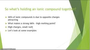 Melting Point Trends Of Ionic Compounds