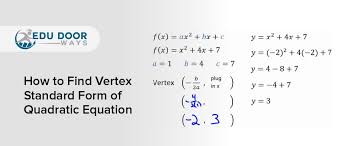How To Find Vertex Standard Form Of