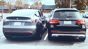 Falcon wing rear doors with. Tesla Model Y Size Comparison With Mercedes Glc 300 Video And Dimensions Tesla Model Tesla Mercedes
