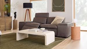 enzo leather reclining sofa 77 93