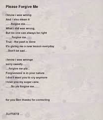 please forgive me poem by sumaira