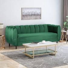 Bobran Modern Velvet 3 Seater Sofa