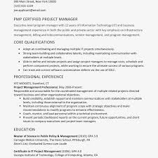 The best manager resume template is now available for you! Resume Sample For A Pmp Certified Project Manager