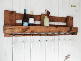 Vintage Wine Rack In Antique Chic Wall