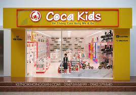 Thiết kế shop mẹ và bé Coca Kids - 120m2 - Hải Dương