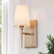 Gold Wall Sconce Powder Room