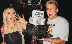 Tana mongeau (second from left) and jake paul (second from right) and logan paul (far right) at their wedding. Apparently More Than 64 000 People Paid 50 To Watch Jake Paul And Tana Mongeau Get Married Tubefilter