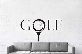 Golf Wall Decal Golf Decals Golf Es