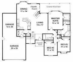 Plan 1504 3 Bedroom Ranch W Vaulted