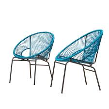 Home depot is taking 75% off a selection of garden and patio furniture. Sirio Sonora Wicker Patio Chairs 2pk Peacock The Home Depot Canada