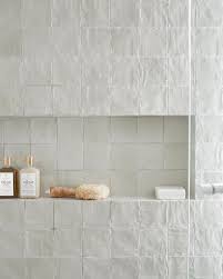 Textured White Shower Tile Interior