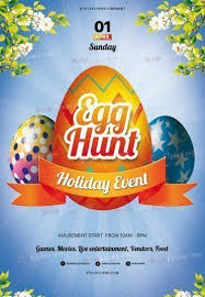 Easter Egg Hunt Holiday Event Psd Flyer Template