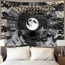 Moon Decor Tapestry Mystic Moon And