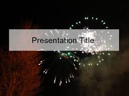 Fireworks Powerpoint Template