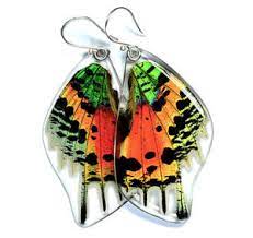 real erfly wing earrings and necklaces
