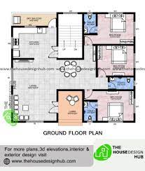 41 x 36 ft 3 bedroom plan in 1500 sq ft