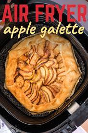 easy apple galette in the air fryer