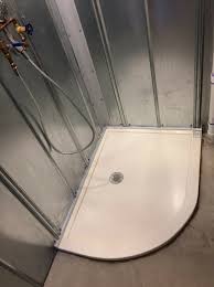 Click to add item base®'n bench® 72w x 36d shower pan with trench drain to the compare list. 5 Stylish Shower Panel Base Ideas For An Rv Tiny Home Or Mobile Home Innovate Building Solutions