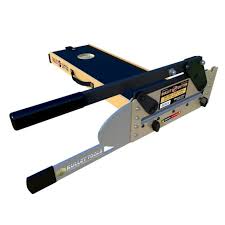 Most people prefer a vinyl tile cutter or utility knife for the job, but there are many different types of saws that you could use for the same. Bullet Tools 9 5 Vinyl Cutter Tools4flooring Com