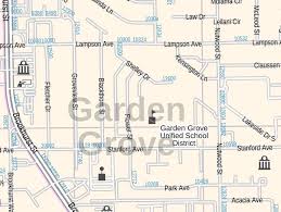 garden grove map california