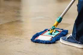 how to clean polished concrete floors