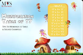 multiplication table of 17 tips for