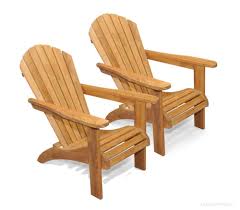 teak adirondack chair pair set goldenteak