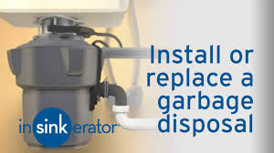 install or replace a garbage disposal