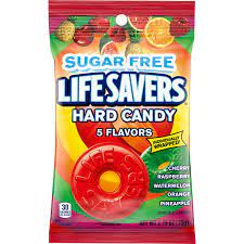 sugar free 5 flavors hard candy bag