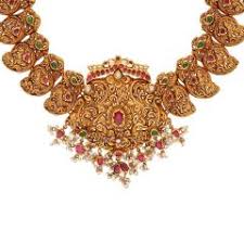 temple gold jewellery necklace designs