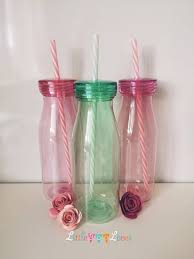Personalised Milk Bottles With Straw